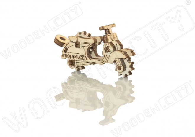 Hölzernes 3D-Puzzle Mini-Set Widgets: Historische Fahrzeuge