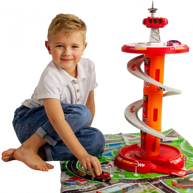 Drehbare Feuerwehr-Garage mit Mehrstöckiger Spirale