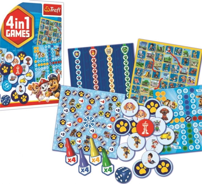 Trefl Spielesammlung Paw Patrol 4-in-1