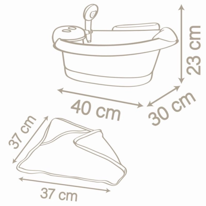 Elektronische Puppenbadewanne Mit Zubehör