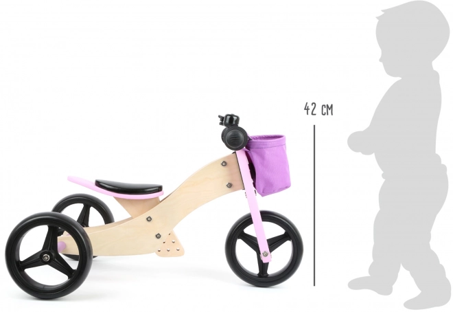 Small Foot Holzlaufrad 2-in-1 Trike Rosa