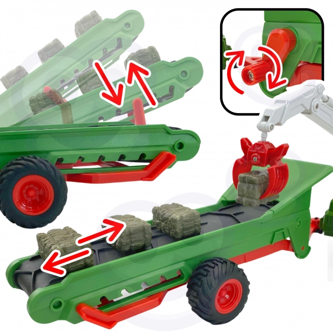 Woopie Bauernhof-Spielset mit Traktor und Anhänger