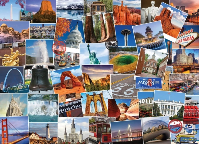 Eurographics Puzzle Globetrotter - USA 1000 Teile