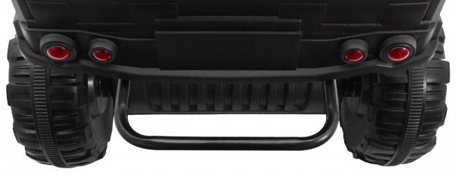 XL Quad auf Batterie für Kinder weiß + 4x4 Antrieb + Gepäckträger + langsamer Start + EVA + LED Audio