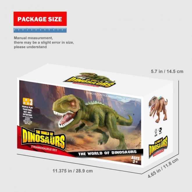 Ferngesteuerter Dino T-Rex mit Lichtern und Geräuschen