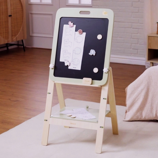 Verstellbare Holztafel für Kinder