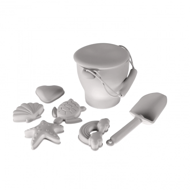 Silikon Sandspielzeug Set Dove Grey