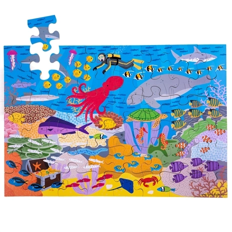 Bigjigs Toys Bodenpuzzle Unterwasserwelt 48 Teile