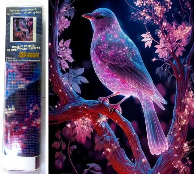 Norimpex Diamantmalerei Nachtvogel 30x40 cm