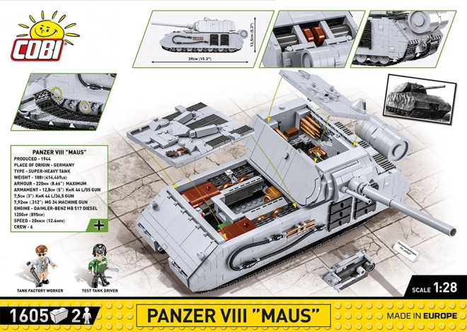 Cobi Panzer VIII Maus Modellbausatz