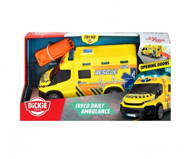 Iveco Rettungswagen mit Licht und Sound 18 cm