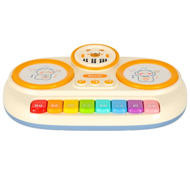 Interaktives Kinderklavier Orgel pädagogisch beige