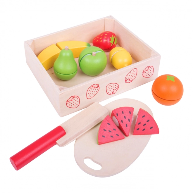 Bigjigs Toys Schneidbares Obst in der Box