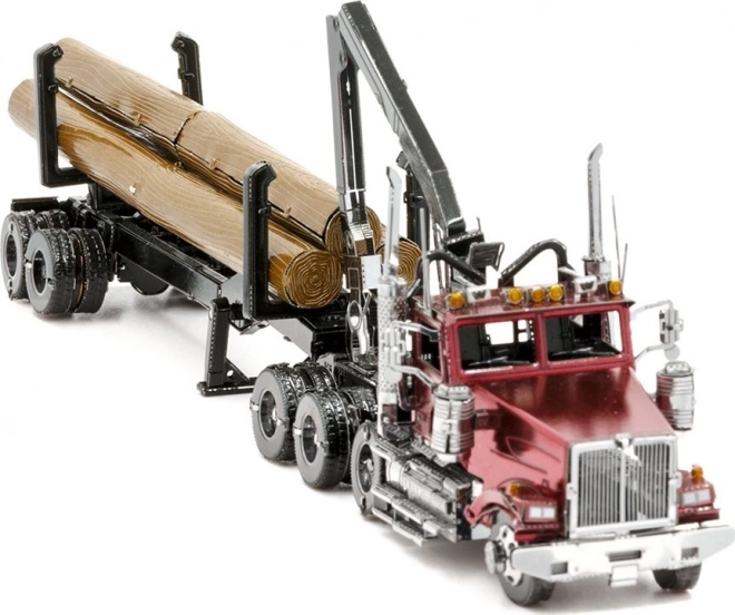 Metal Earth 3D Puzzle Western Star 4900 Holztransporter mit Anhänger