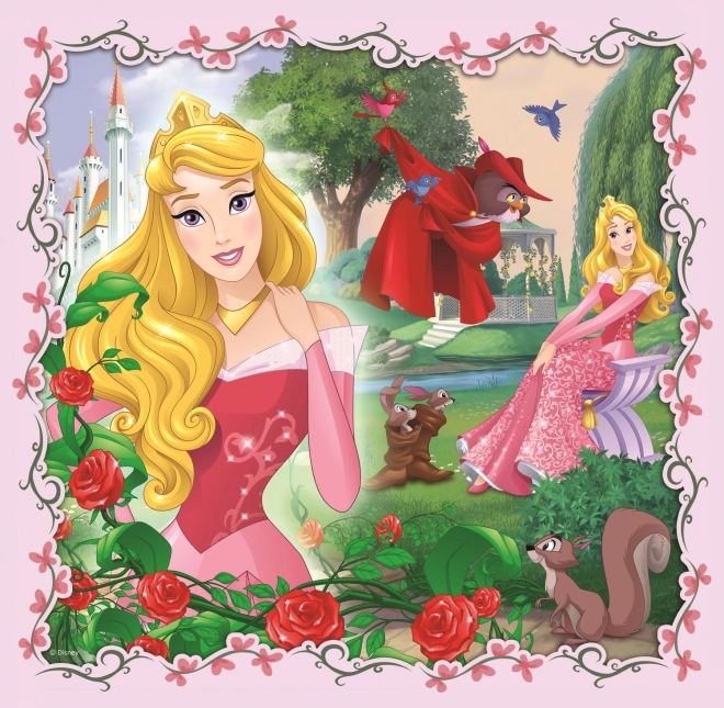 Trefl Disney Prinzessinnen Puzzle mit Freunden 3-in-1