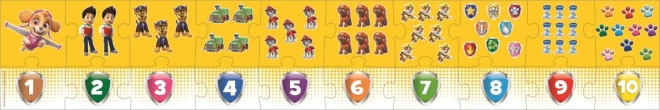 Paw Patrol Lernpuzzle Zahlen