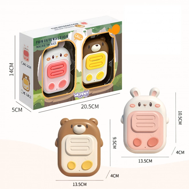 Woopie 2er Set Walkie-Talkie Spielzeug für Kinder