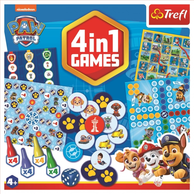 Trefl Spielesammlung Paw Patrol 4-in-1