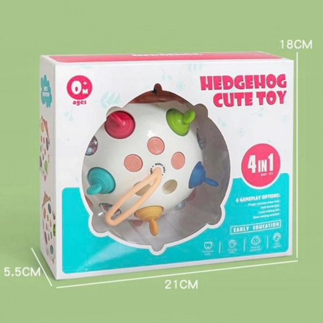 Woopie Baby 4-in-1 Sensorisches Spielzeug Igel Pop-it
