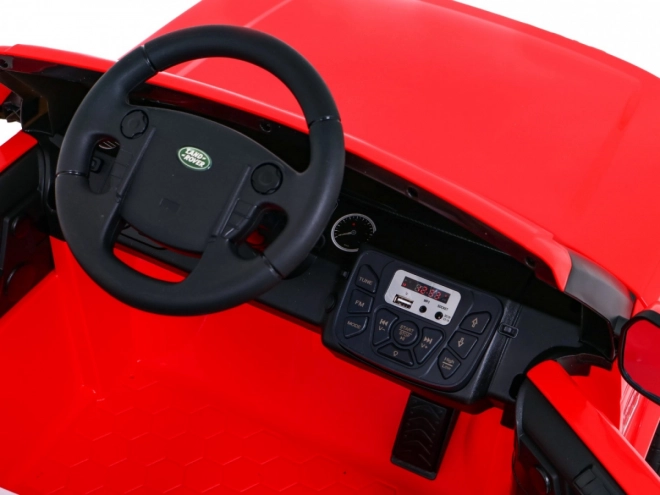 Land Rover Discovery Kinder Elektroauto Rot + Fernsteuerung + EVA Räder + langsamer Start + MP3 Radio