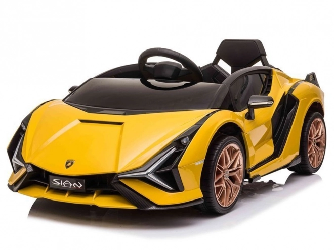 Lamborghini Sian Elektroauto Gelb