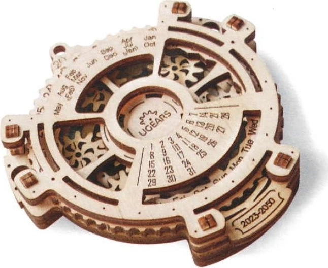 Mechanischer UGEARS Kalender 3D Puzzle