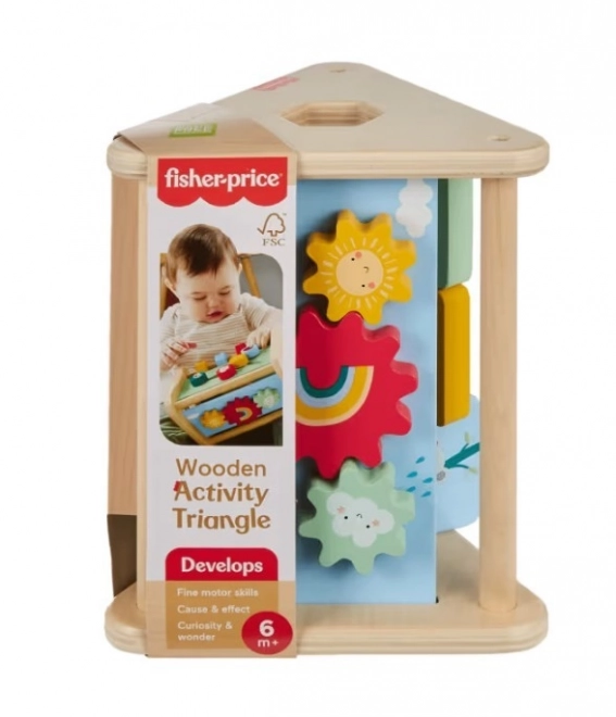 Fisher-Price Hölzerndes Aktives Dreieck für Kinder