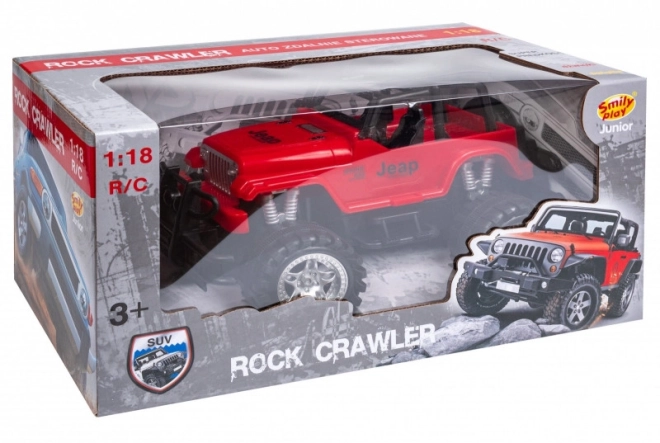 Rotes RC Rock Crawler Auto