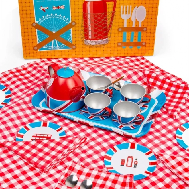Bigjigs Toys Teeservice im Koffer London
