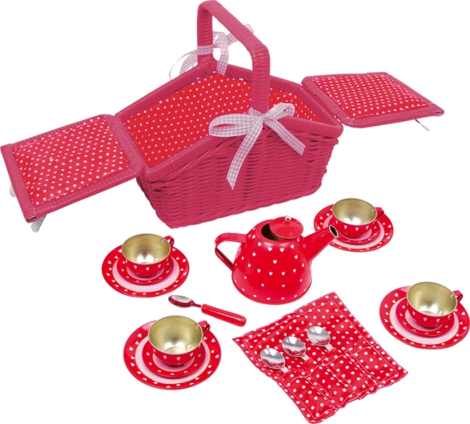Komplettes 18-teiliges Teeservice