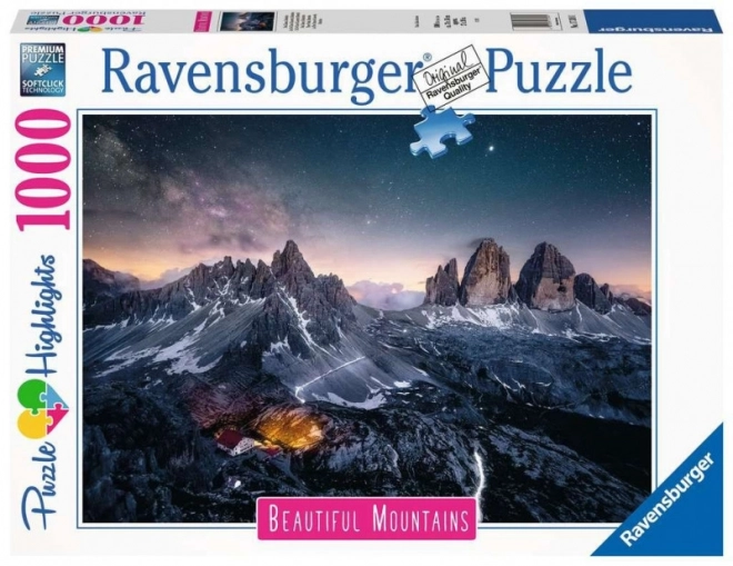 Ravensburger Puzzle Atemberaubende Berge: Tre Cime, Dolomiten, Italien 1000 Teile