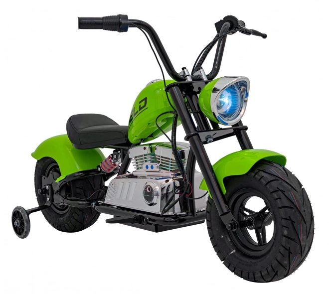 Chopper Warrior Grünes Motorrad