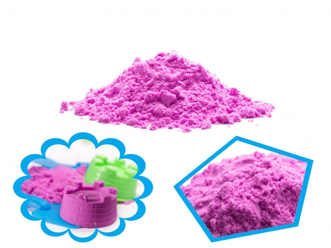 Grüner kinetischer Sand im Beutel 1kg – Violett