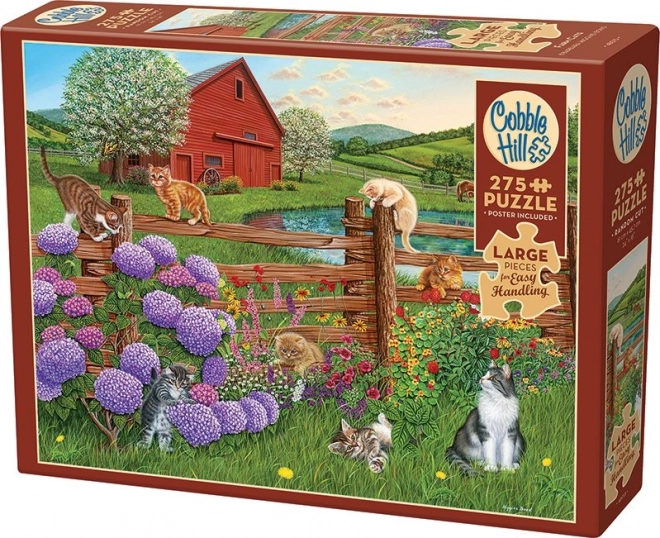 Puzzle 'Katzen auf dem Bauernhof' XL von Cobble Hill - 275 Teile