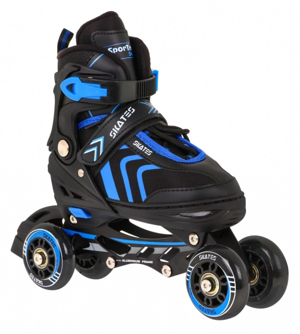 Multifunktionale Kinderskates 4-in-1 Blau Größe 39-43