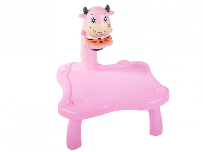 Lernprojektionstisch für Kinder in Rosa