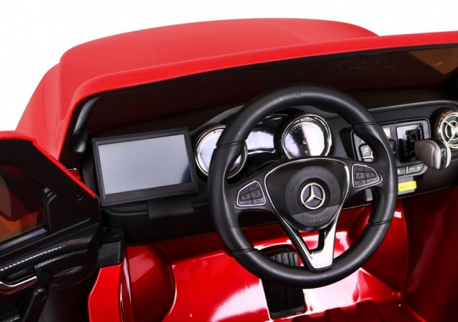 Mercedes Benz X-Klasse für Kinder Roter Lack + Fernbedienung + 4x4 + MP4 + Gepäckträger + EVA