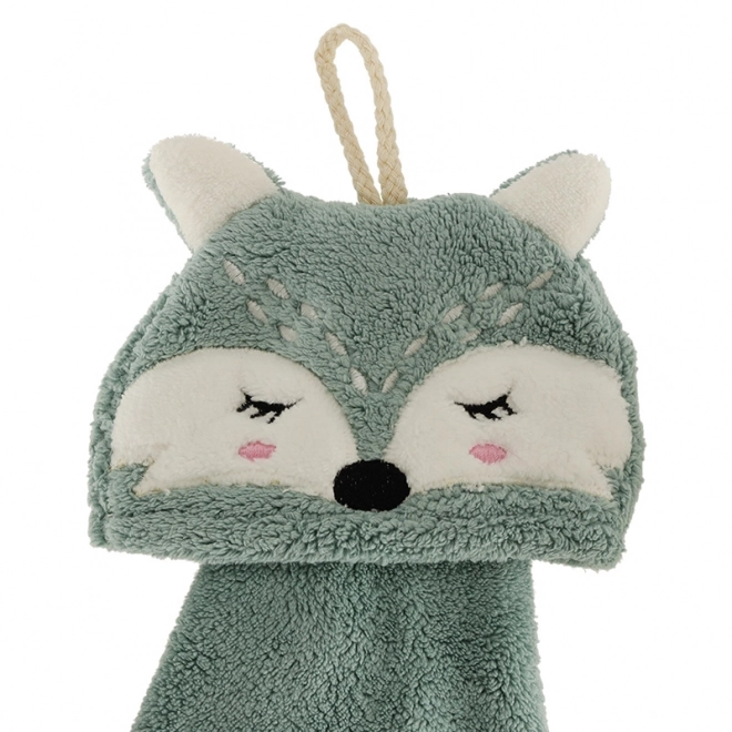 Kinderhandtuch Fuchs Motiv Blau