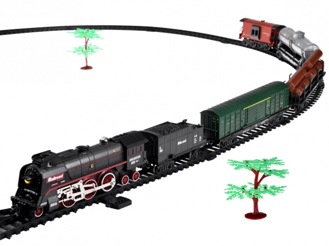 Elektrische Eisenbahn mit Dampf und Soundeffekten