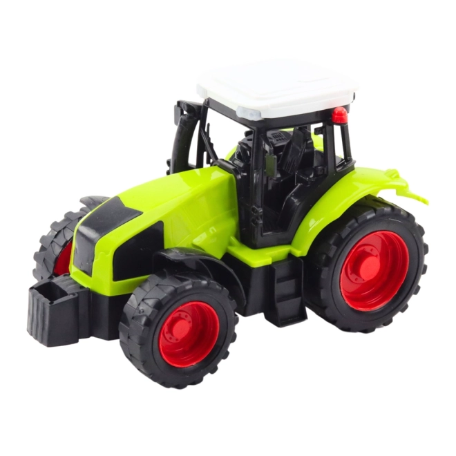 Traktor mit HDS-Anhänger für Holzbearbeitung