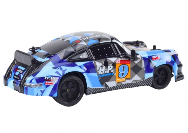 Zuverlässiges ferngesteuertes Drift-Auto mit Gummireifen - Blau