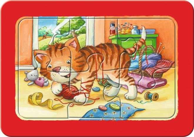 RAVENSBURGER Mein erstes Puzzle Tierfreunde 3x6 Teile