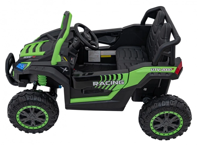 Elektrisches Kinderauto Buggy UTV 2000M Racing Grün