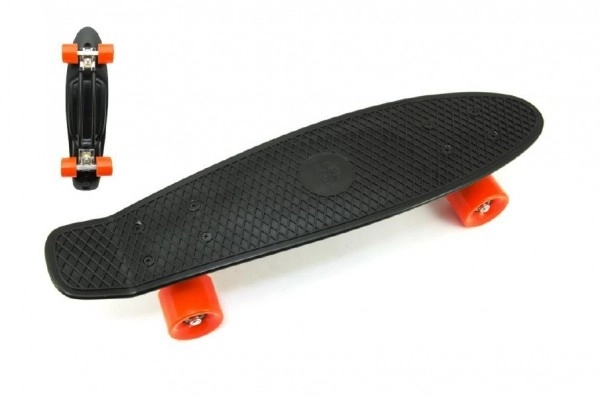 Pennyboard Skateboard 60cm Blau Gelb – schwarz, orange Räder