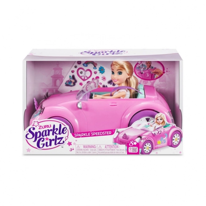 Sparkle Girlz Cabrio-Set mit Puppe 26,7 cm