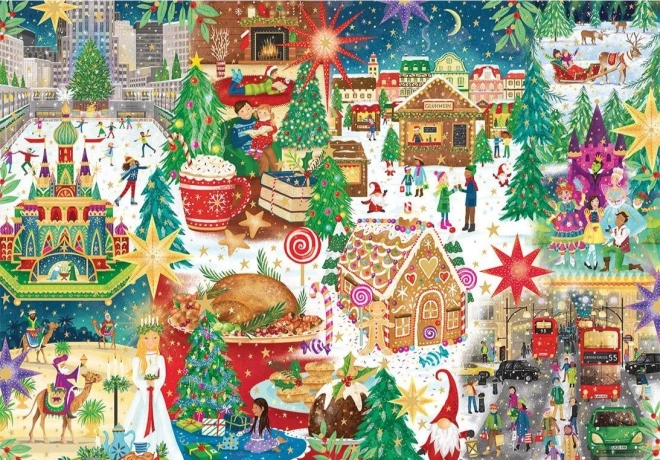 Gibsons Puzzle - Weihnachtszauber weltweit