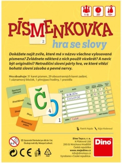 Písmenkovka - Reisespiel mit Wörtern