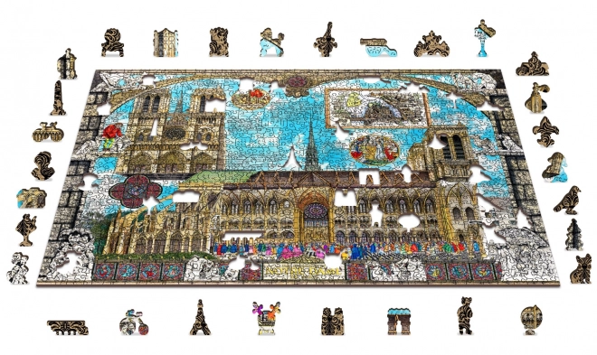 Holz Puzzle Kathedrale Notre-Dame 2-in-1