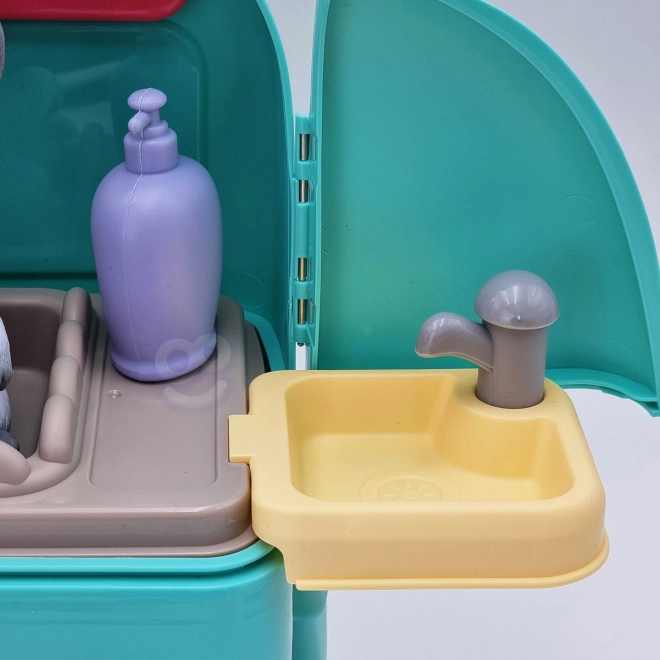Woopie tragbares Hundepflegeset im Rucksack 2-in-1