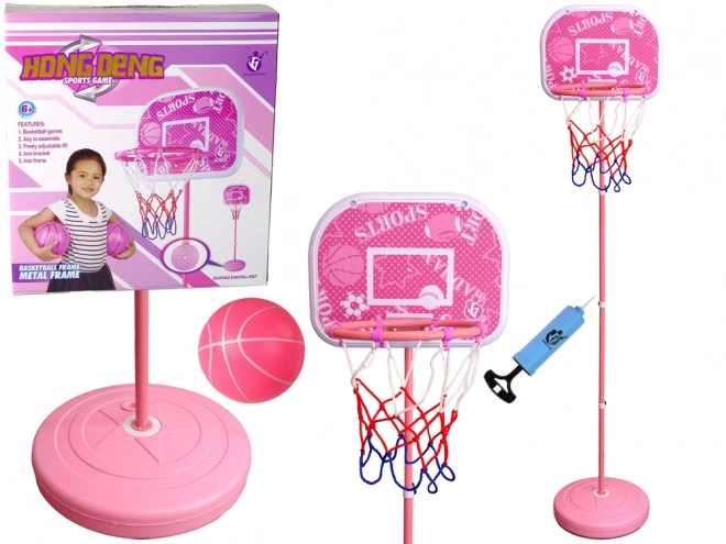 Kinder Basketballkorb 170 cm Pink